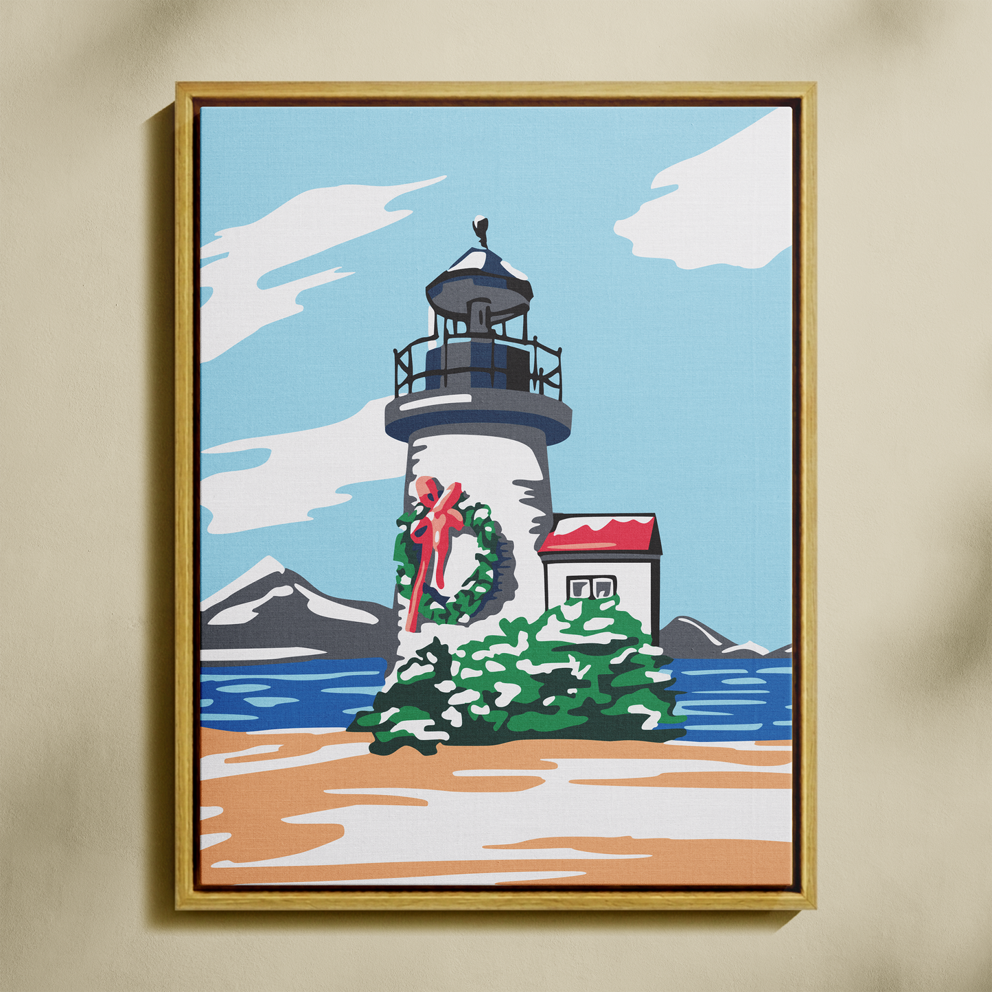 Deniz Feneri Sayılarla Boyama Seti 35x45 cm
