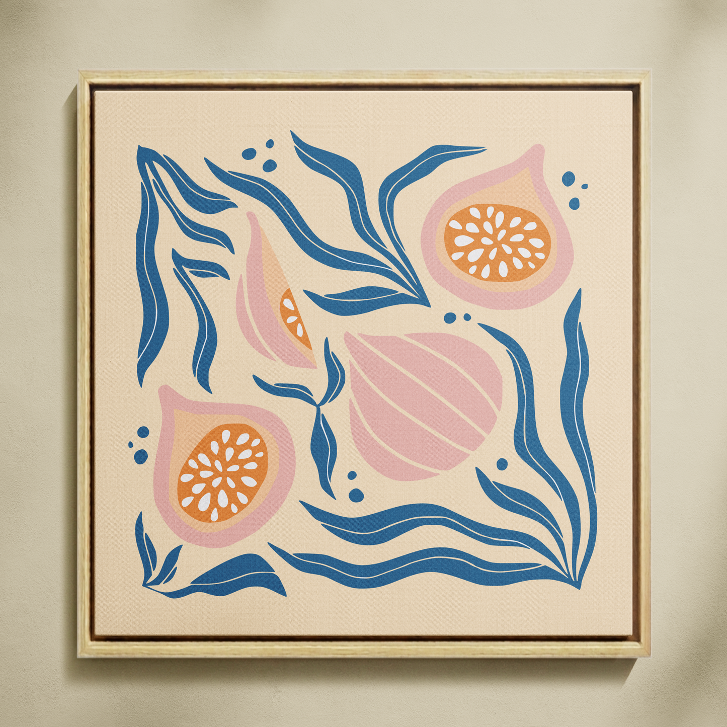 Deniz Kenarı Narenciye Sayılarla Boyama Seti 35x35 cm