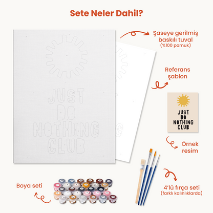 Do Nothing Club Sayılarla Boyama Seti 35x45 cm