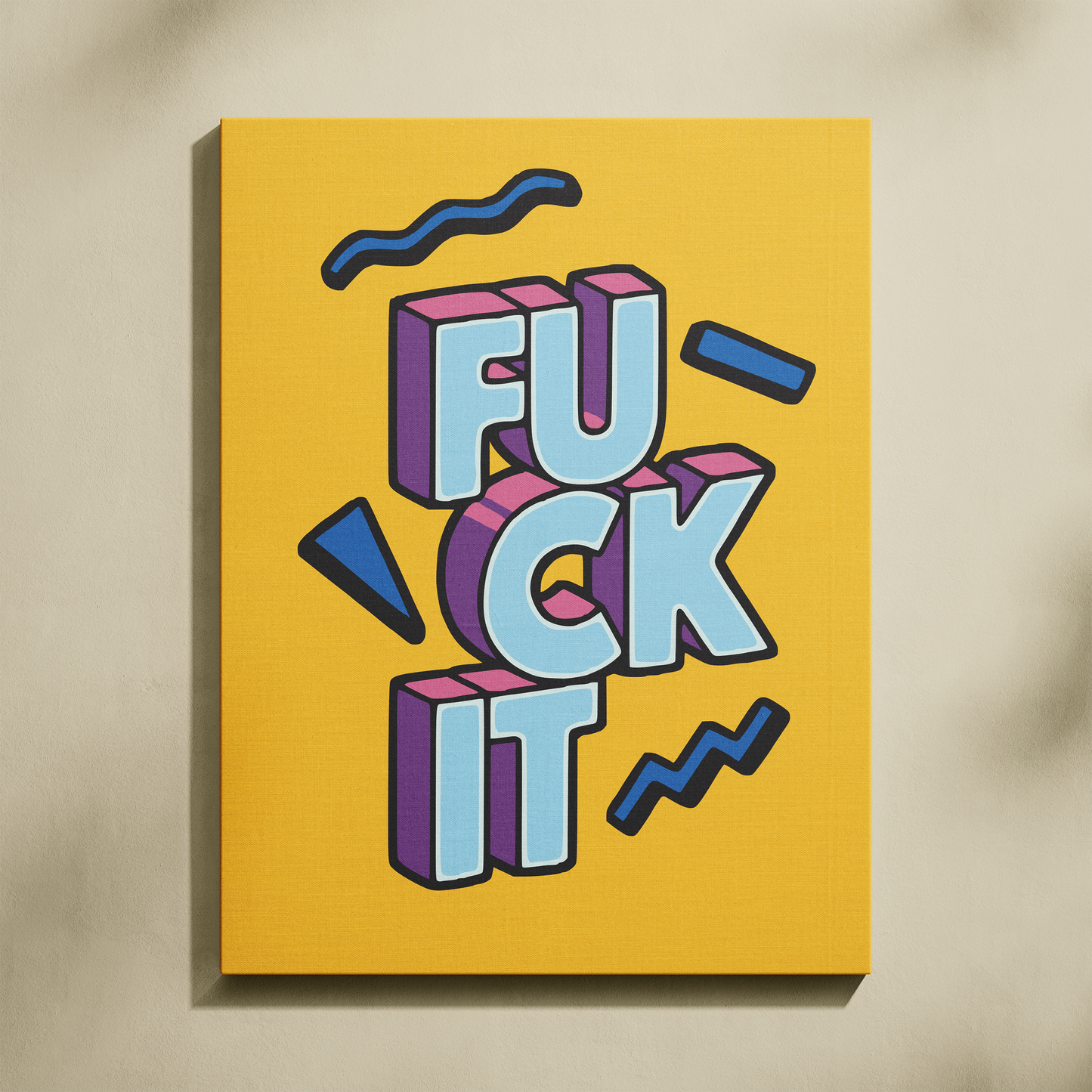 Fuck It Sayılarla Boyama Seti 35x45 cm