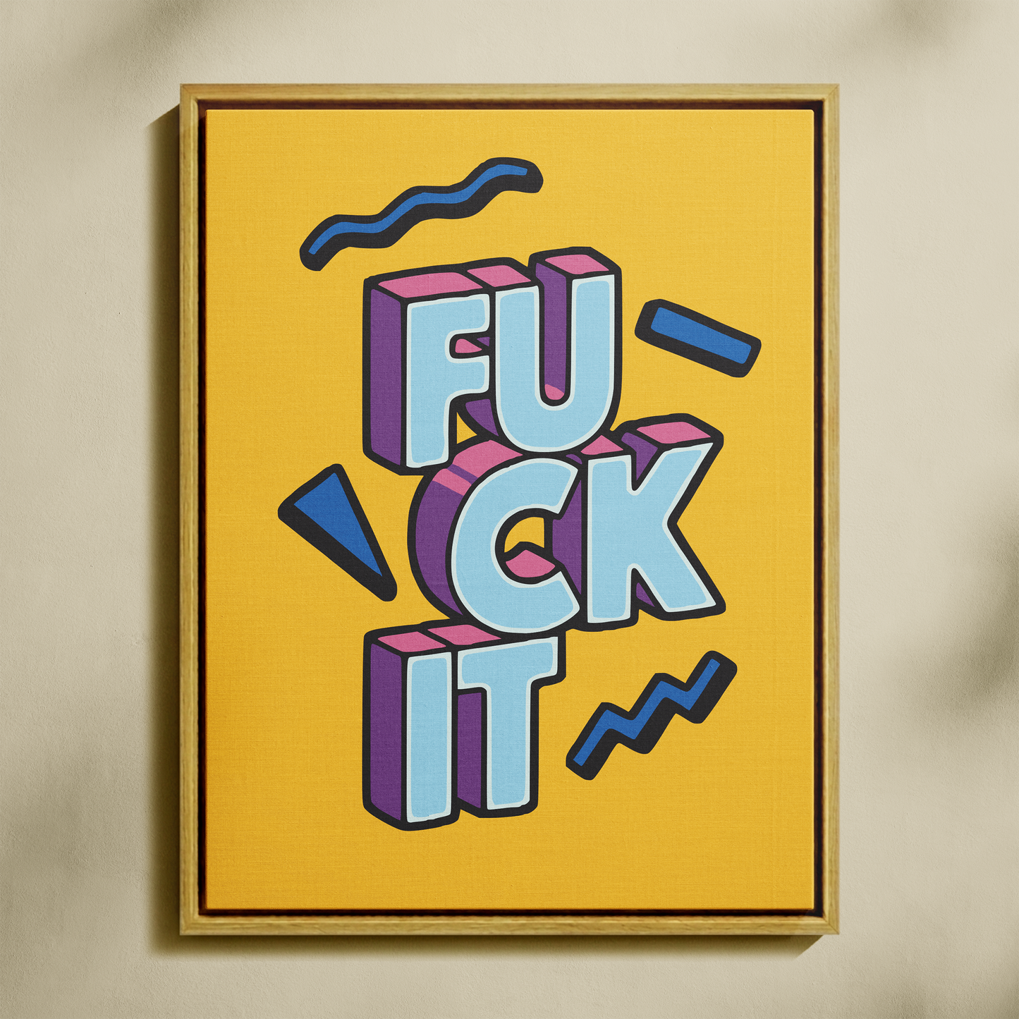 Fuck It Sayılarla Boyama Seti 35x45 cm