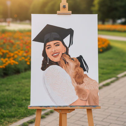 Kişiye Özel Sadık Dostunuz ile Sayılarla Boyama Seti 35x45 cm