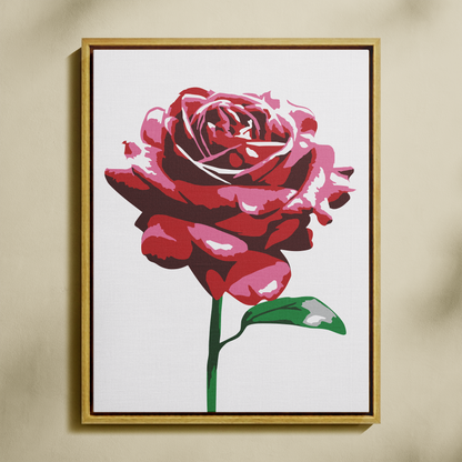 Gül Sayılarla Boyama Seti 35x45 cm