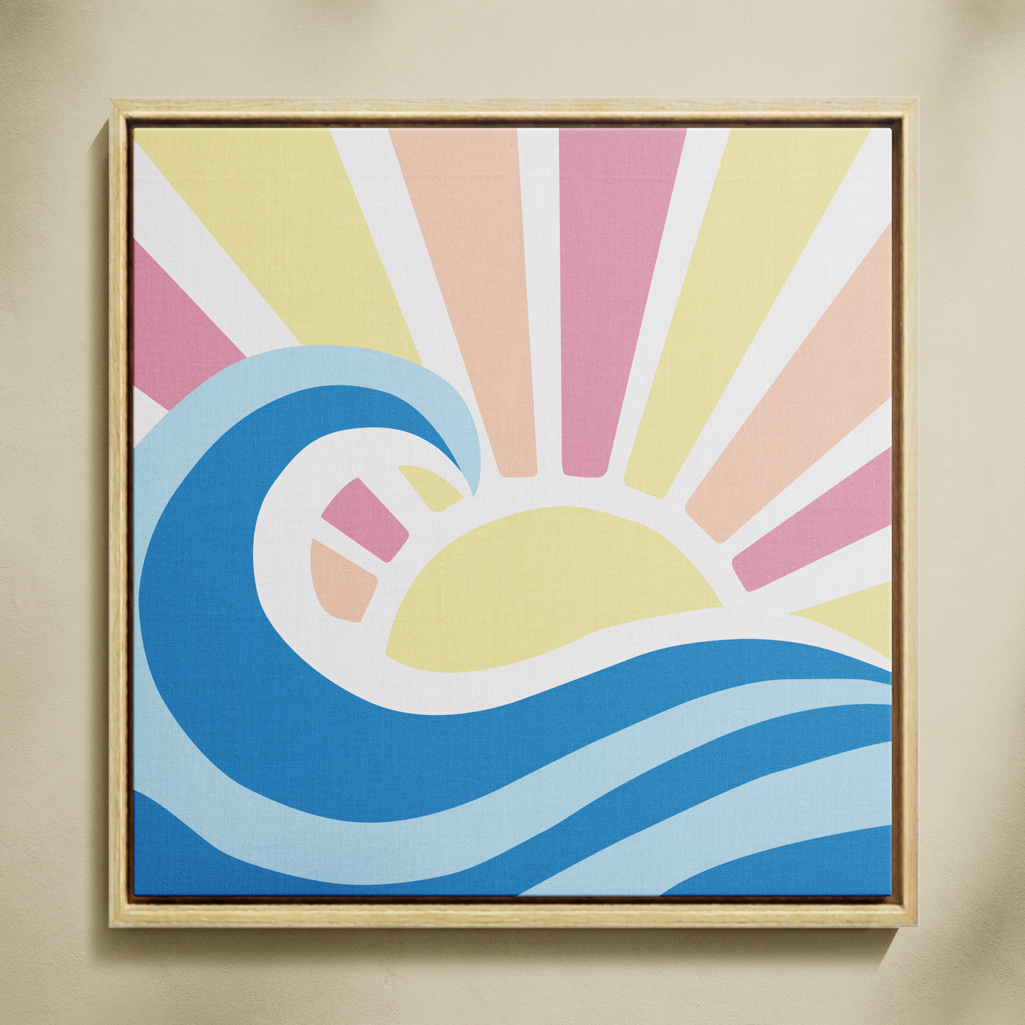 Güneş x Deniz Sayılarla Boyama Seti 35x35 cm