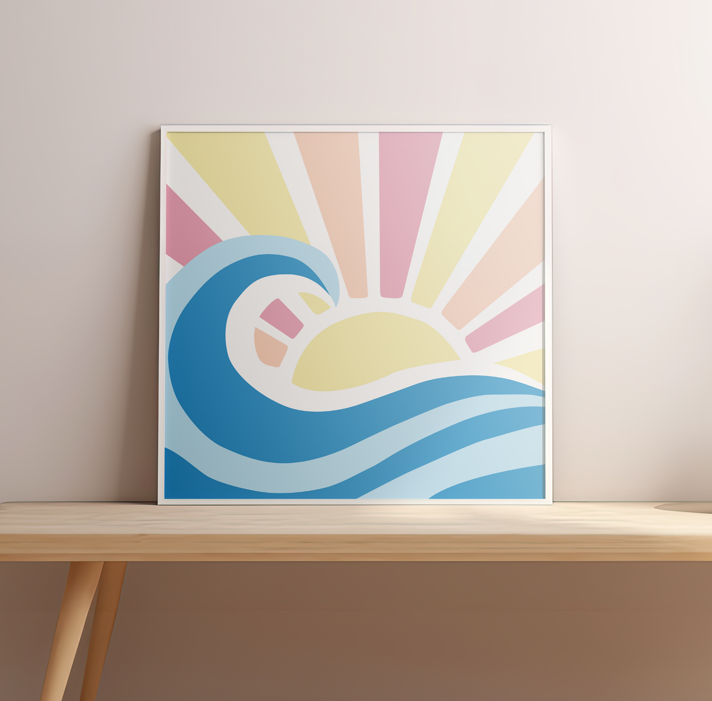 Güneş x Deniz Sayılarla Boyama Seti 35x35 cm