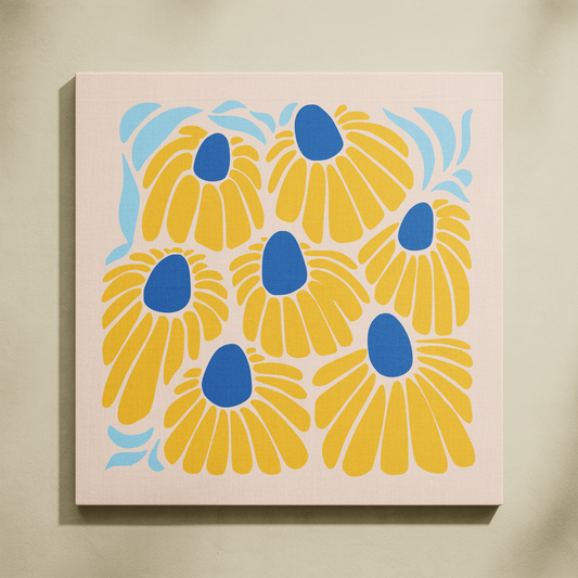 Günışığı Çiçekleri Sayılarla Boyama Seti 35x35 cm