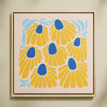 Günışığı Çiçekleri Sayılarla Boyama Seti 35x35 cm