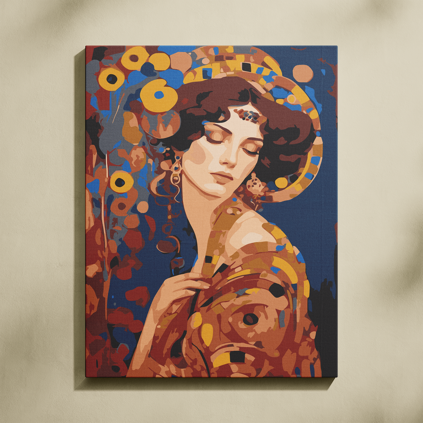 Gustav Klimt Kadın Sayılarla Boyama Seti 35x45 cm