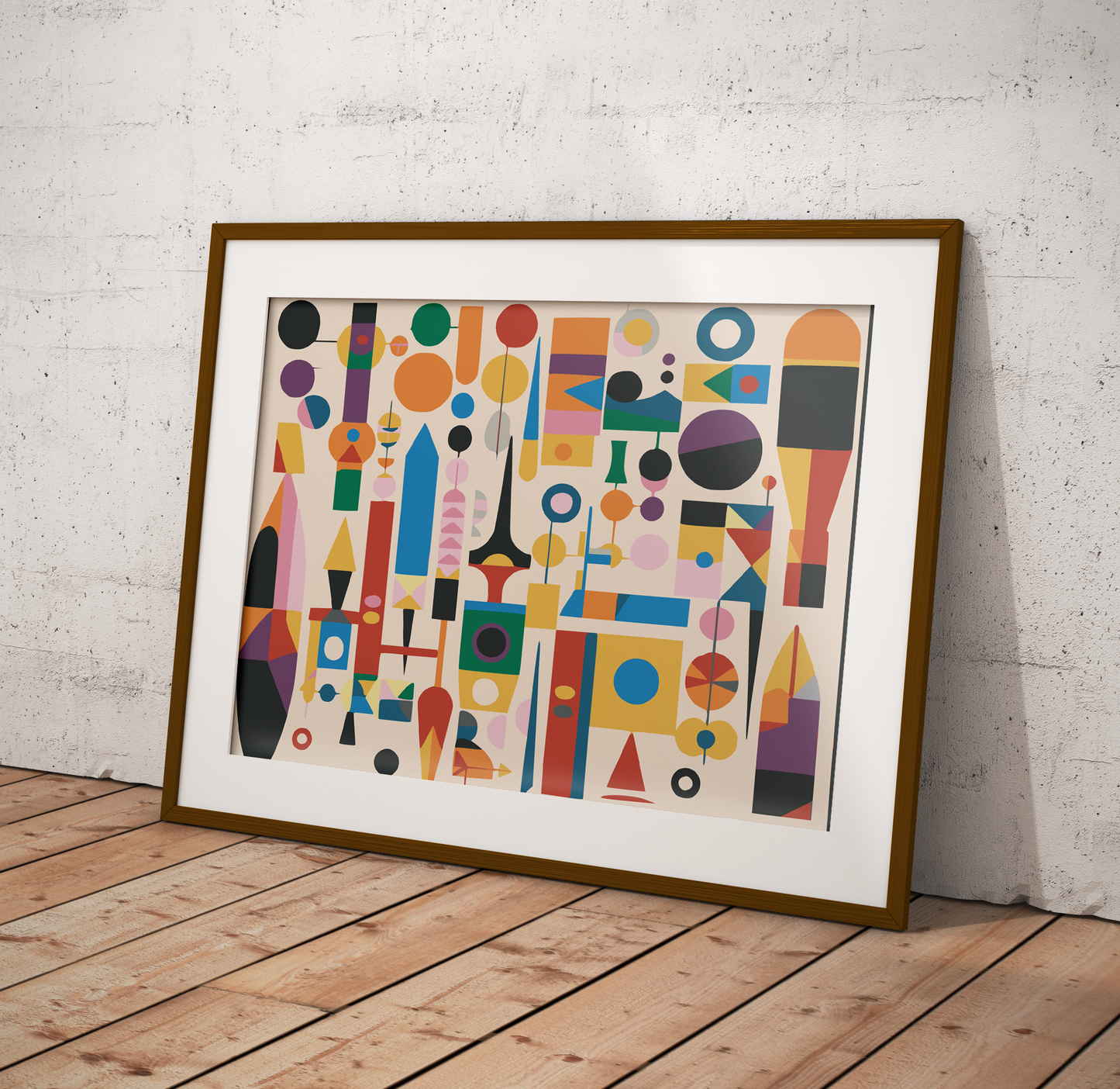 Halk Mozaiği Sayılarla Boyama Seti 35x45 cm