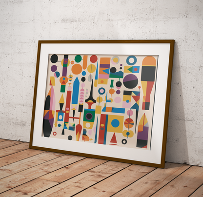 Halk Mozaiği Sayılarla Boyama Seti 35x45 cm