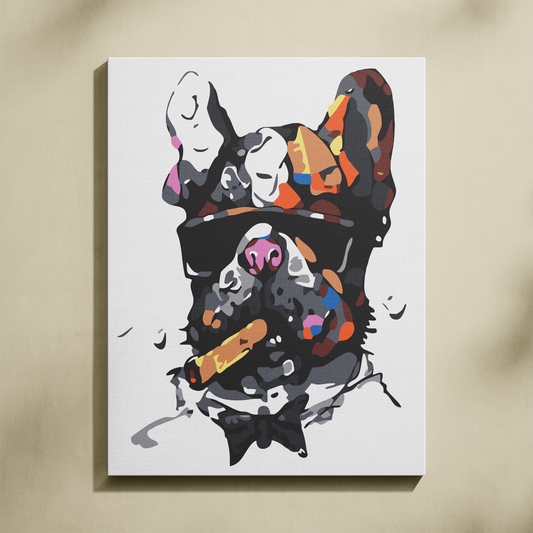 Havalı Köpek Sayılarla Boyama Seti 35x45 cm