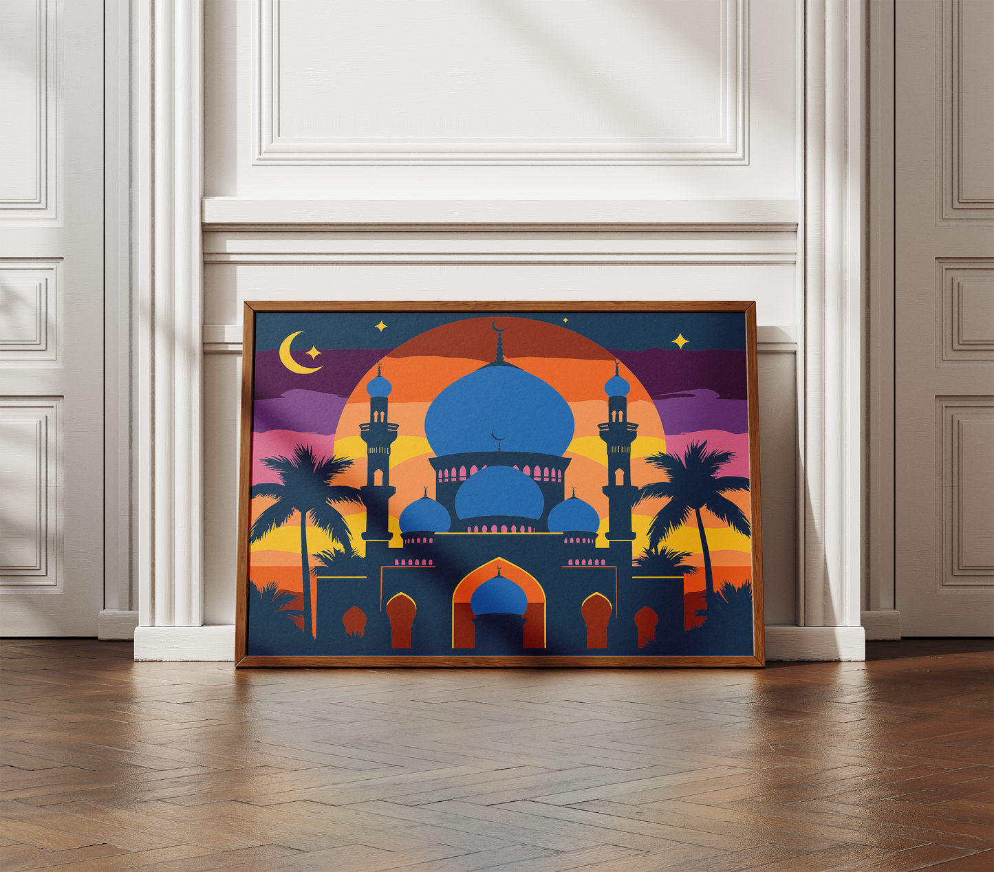 Hilalin Altında Sayılarla Boyama Seti 35x45 cm