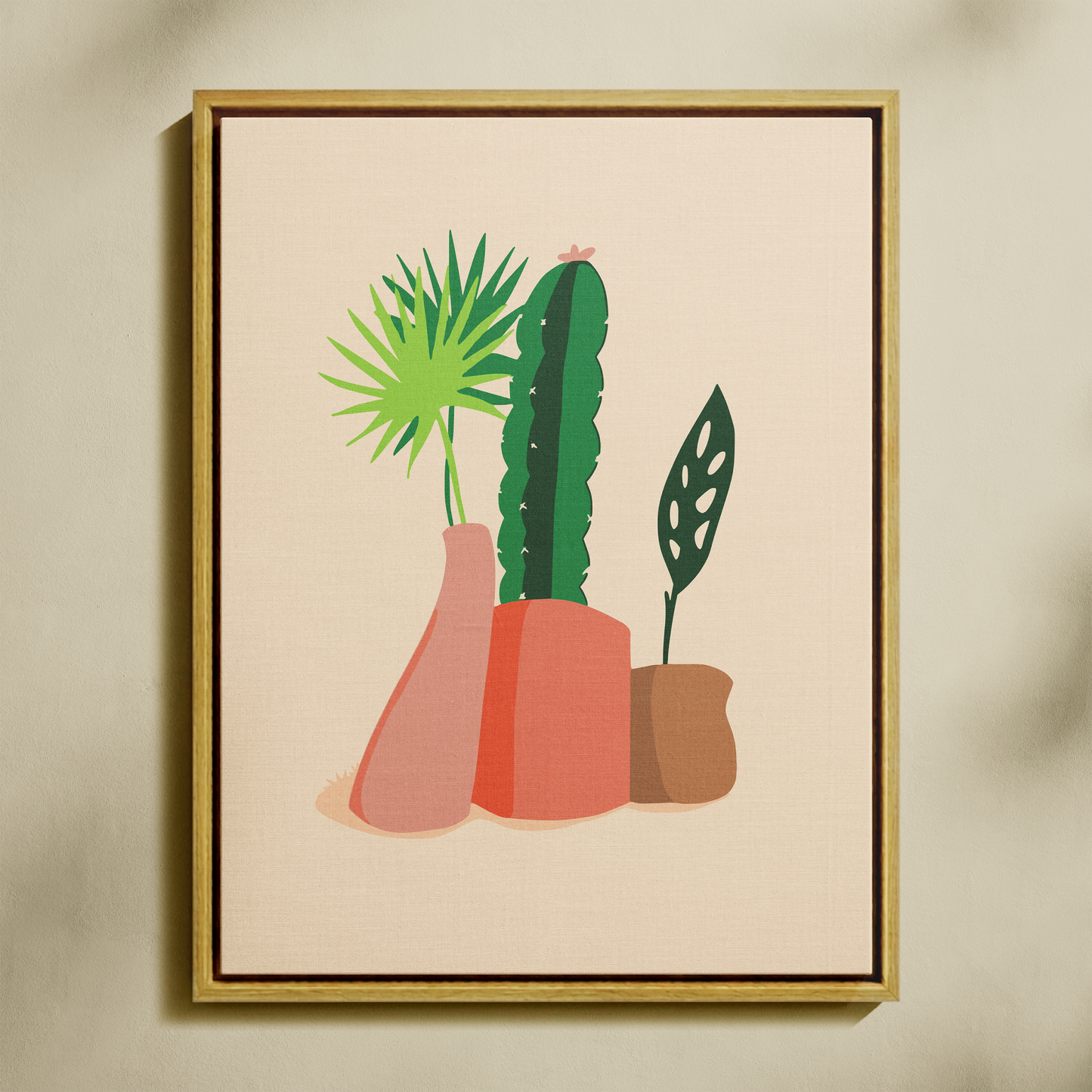 Kaktüs Sayılarla Boyama Seti 35x45 cm