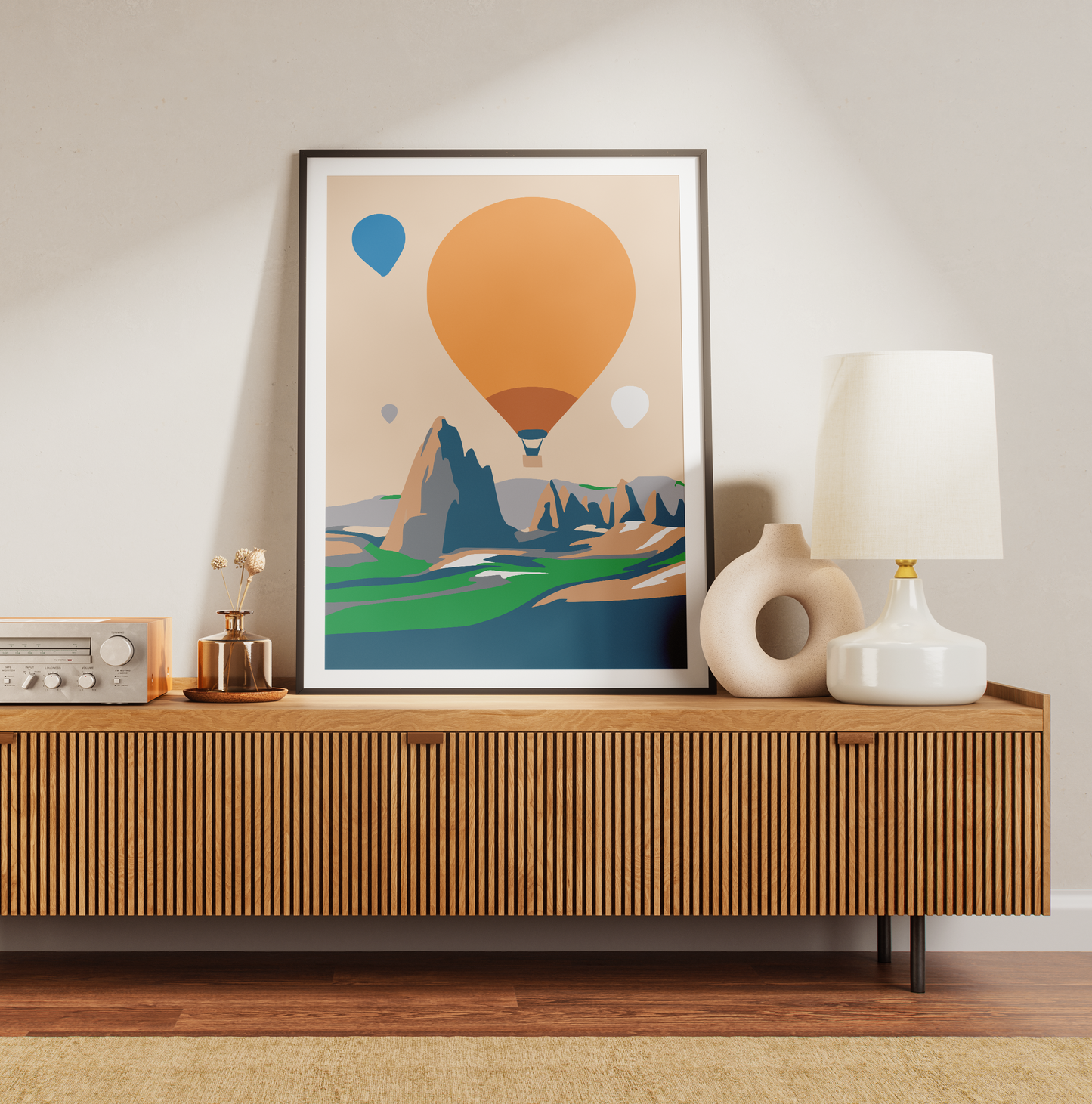 Kapadokya Sayılarla Boyama Seti 35x45 cm