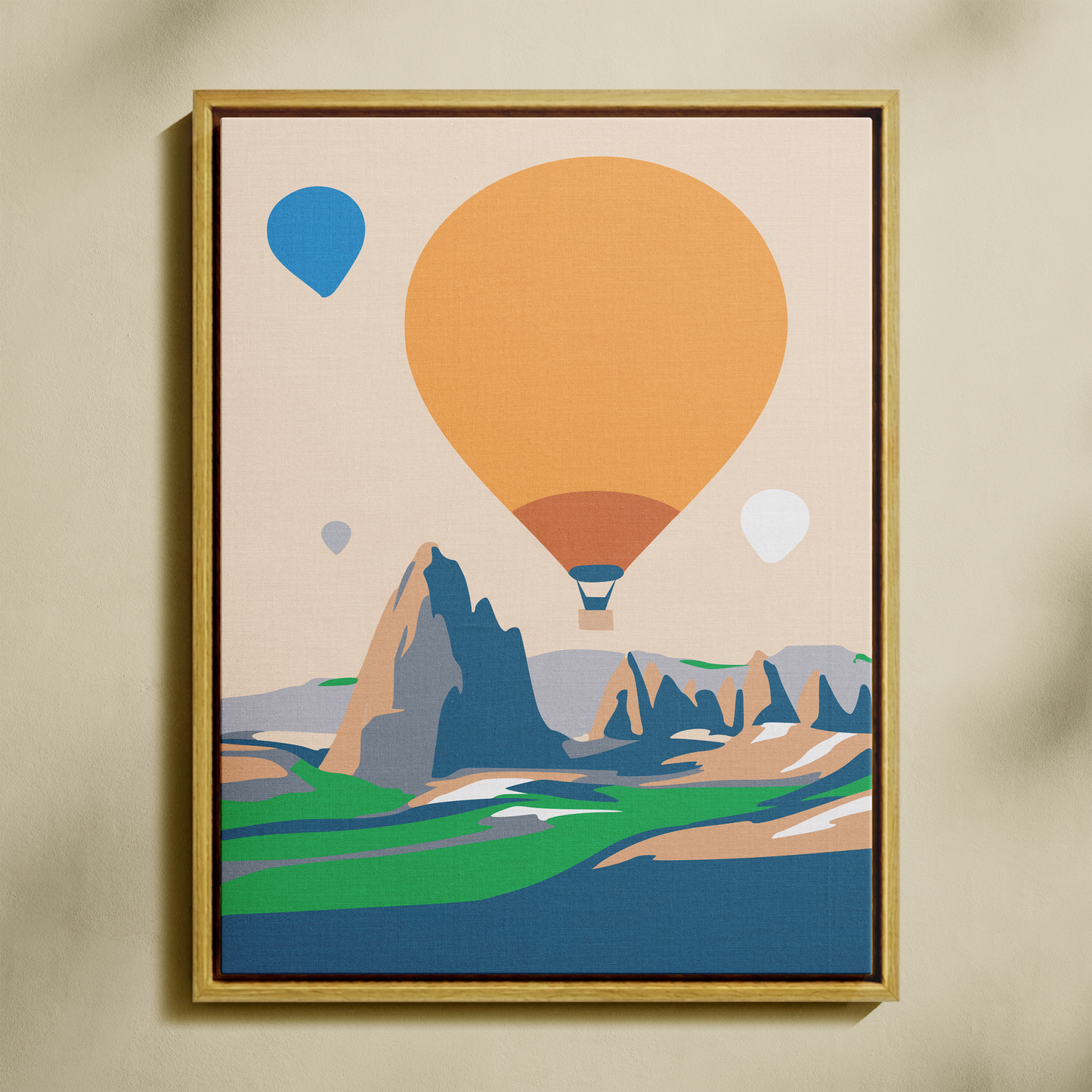 Kapadokya Sayılarla Boyama Seti 35x45 cm