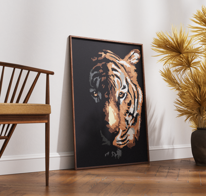 Kaplan Sayılarla Boyama Seti 35x45 cm
