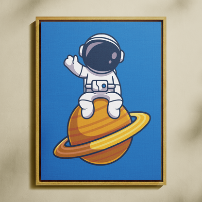 Küçük Astronot Uzayda Sayılarla Boyama Seti 35x45 cm