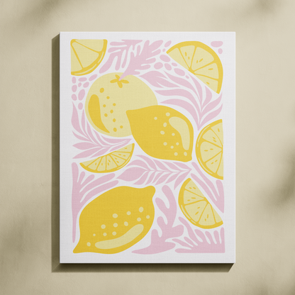 Limonlar Sayılarla Boyama Seti 35x45 cm