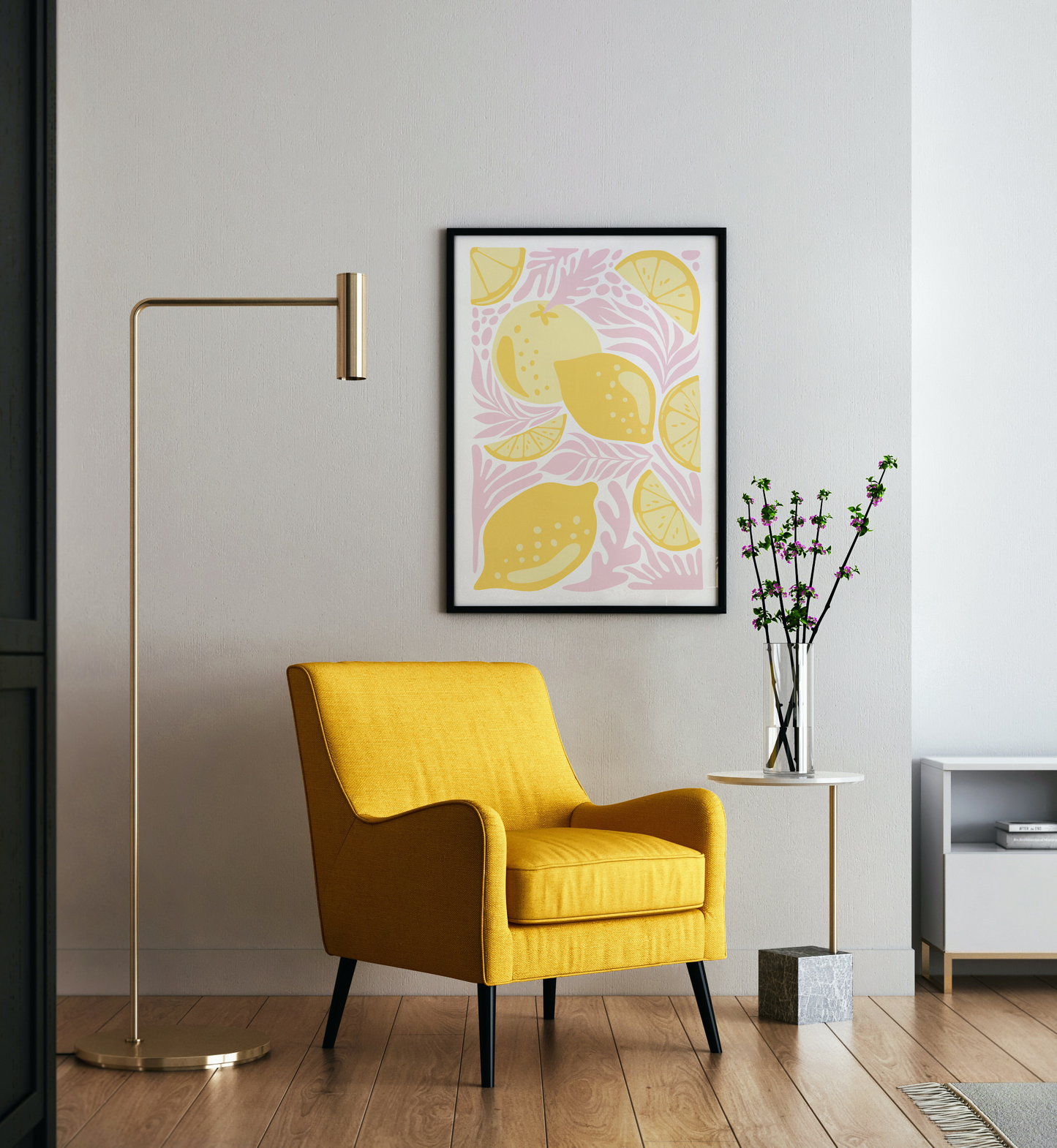 Limonlar Sayılarla Boyama Seti 35x45 cm