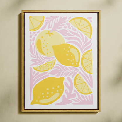 Limonlar Sayılarla Boyama Seti 35x45 cm