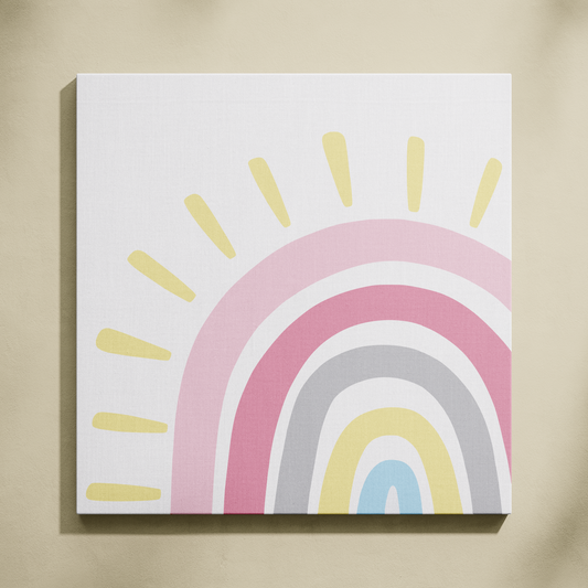 Merhaba Gökkuşağı Sayılarla Boyama Seti 35x35 cm