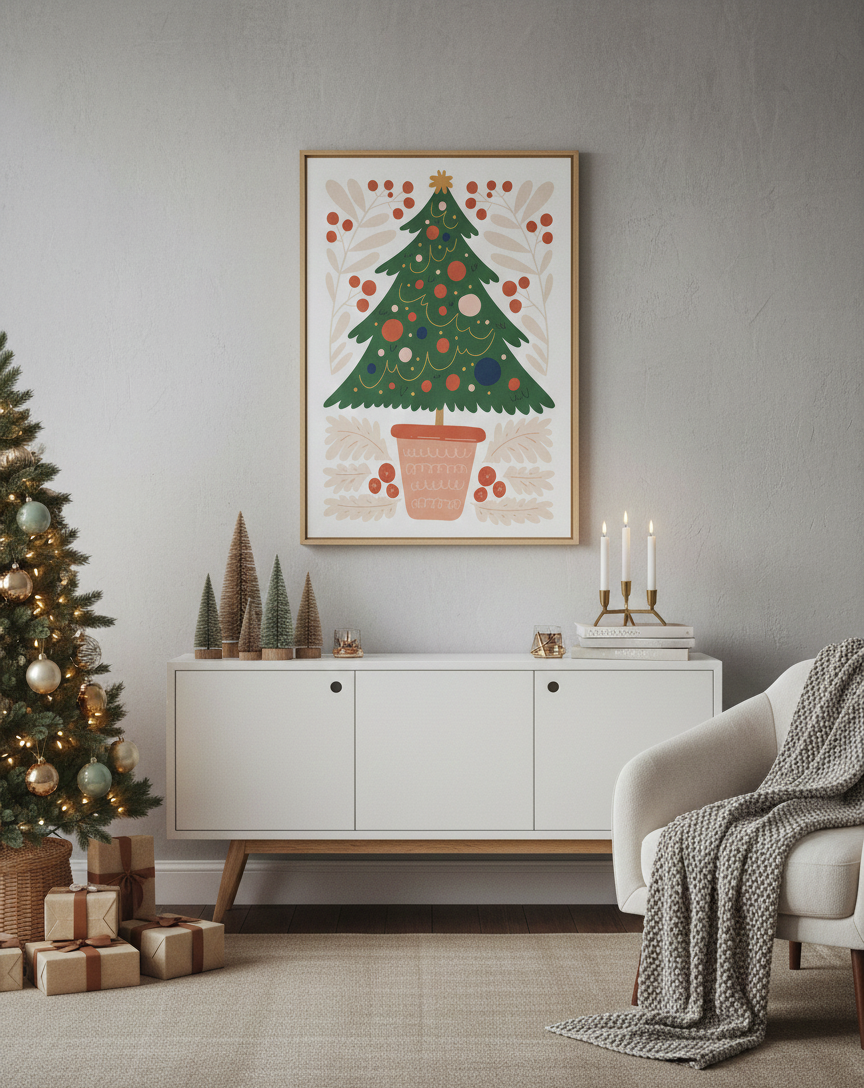 Minik Çam Masalı Sayılarla Boyama Seti 35x45 cm
