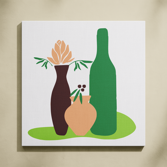 Minimal Şıklık Sayılarla Boyama Seti 35x35 cm