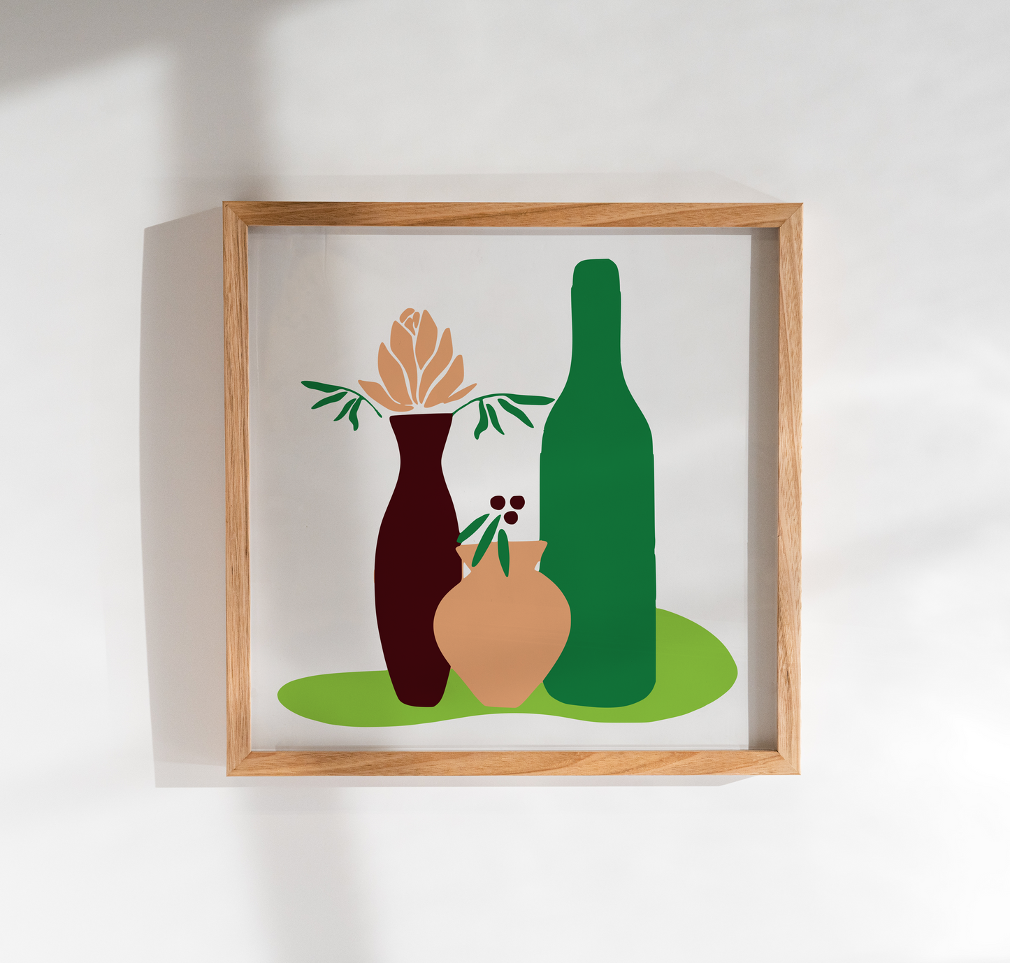 Minimal Şıklık Sayılarla Boyama Seti 35x35 cm