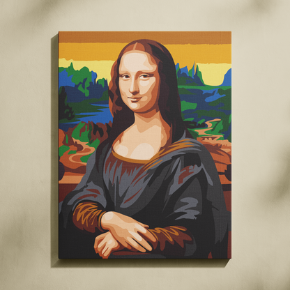 Mona Lisa Sayılarla Boyama Seti 35x45 cm
