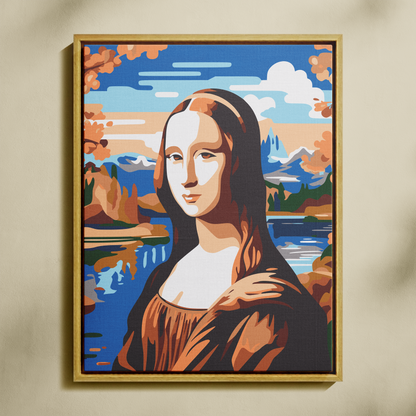 Mona Lisa Sayılarla Boyama Seti 35x45 cm