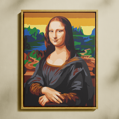 Mona Lisa Sayılarla Boyama Seti 35x45 cm