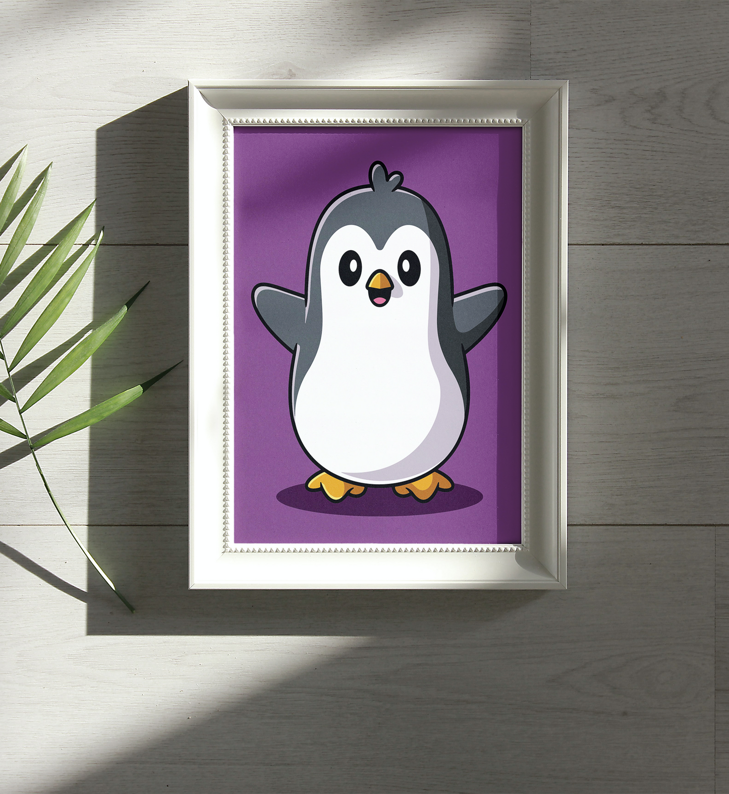 Neşeli Penguen Sayılarla Boyama Seti 35x45 cm