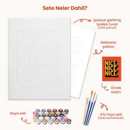 Nice, Nice, Nice. Sayılarla Boyama Seti 35x45 cm