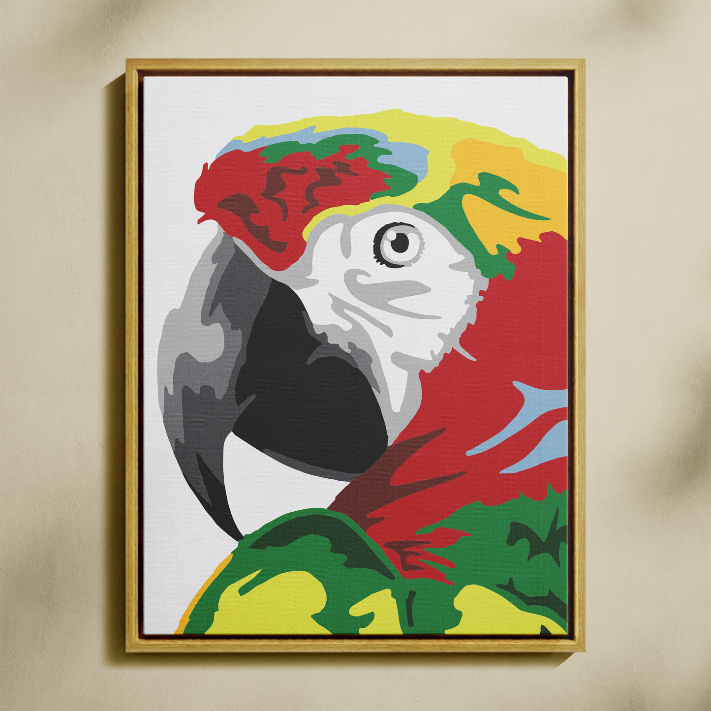 Papağan Sayılarla Boyama Seti 35x45 cm