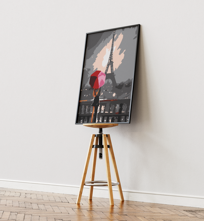 Paris'te Aşk Sayılarla Boyama Seti 35x45 cm