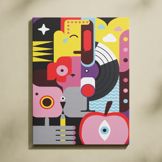 Pop Life Sayılarla Boyama Seti 35x45 cm
