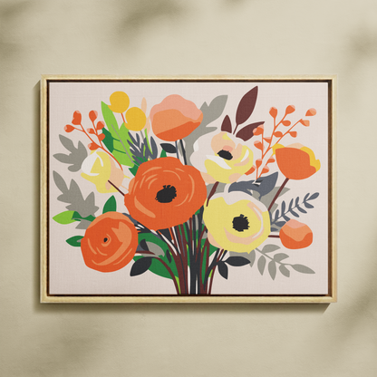 Renkli Buket Sayılarla Boyama Seti 35x45 cm