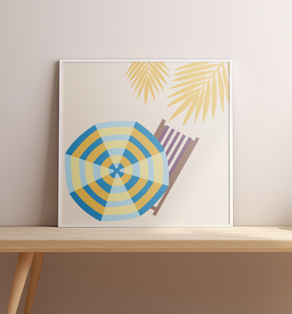 Sahil Kenarı Esintisi Sayılarla Boyama Seti 35x35 cm