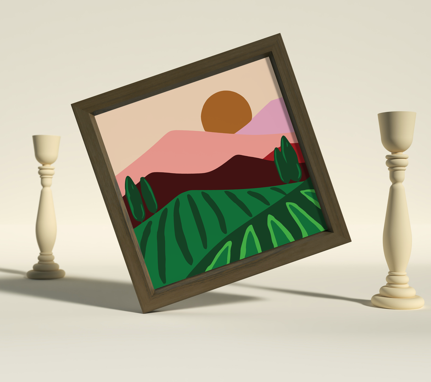 Tarım Şehri Sayılarla Boyama Seti 35x35 cm