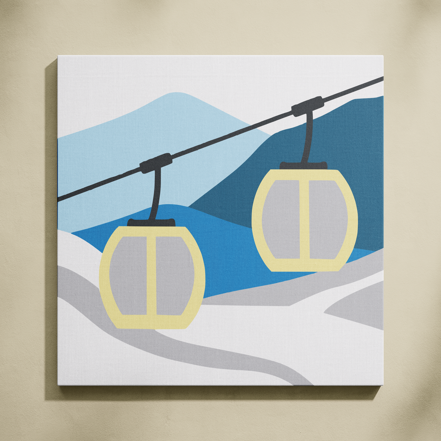 Teleferik Sayılarla Boyama Seti 35x35 cm