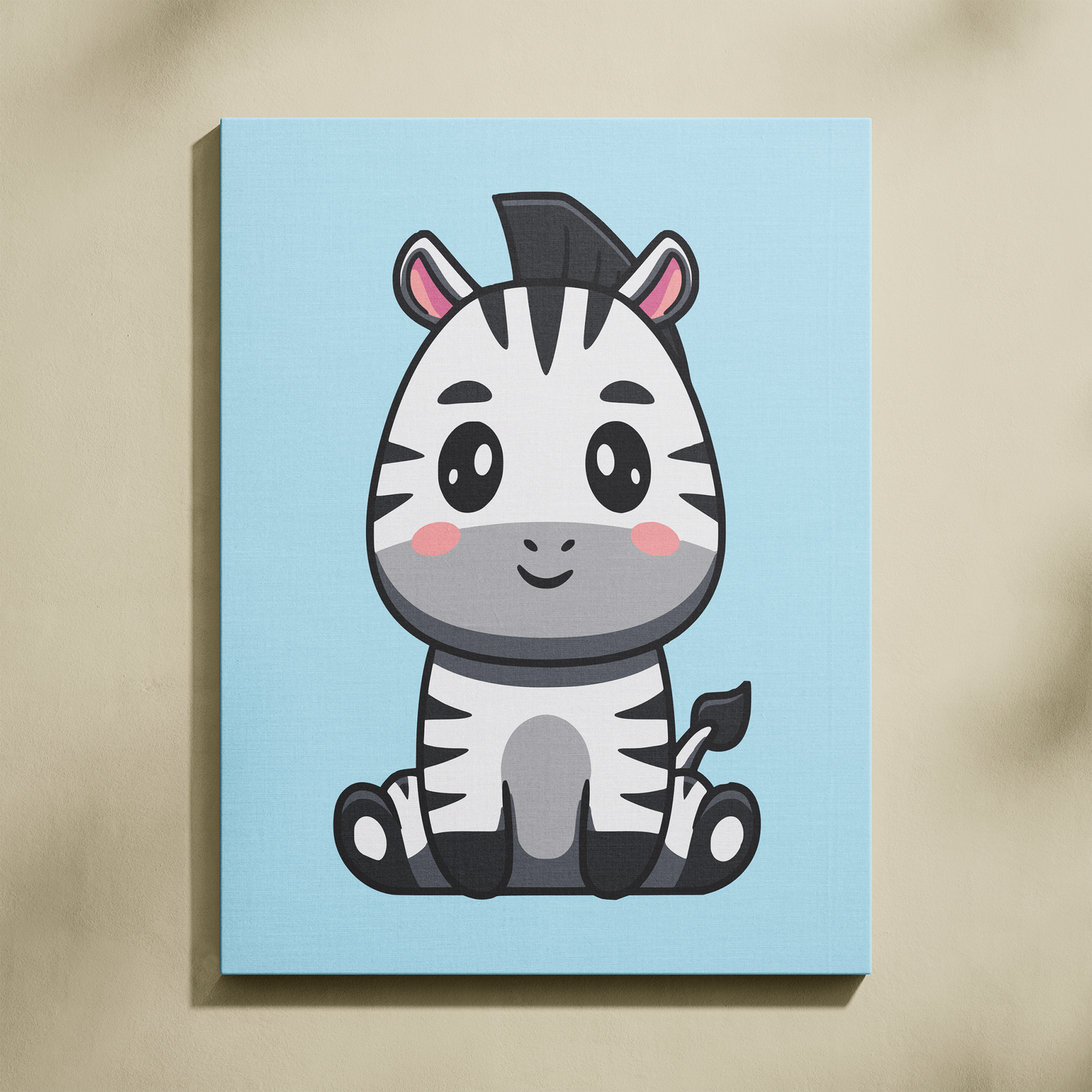 Yavru Zebra Sayılarla Boyama Seti 35x45 cm