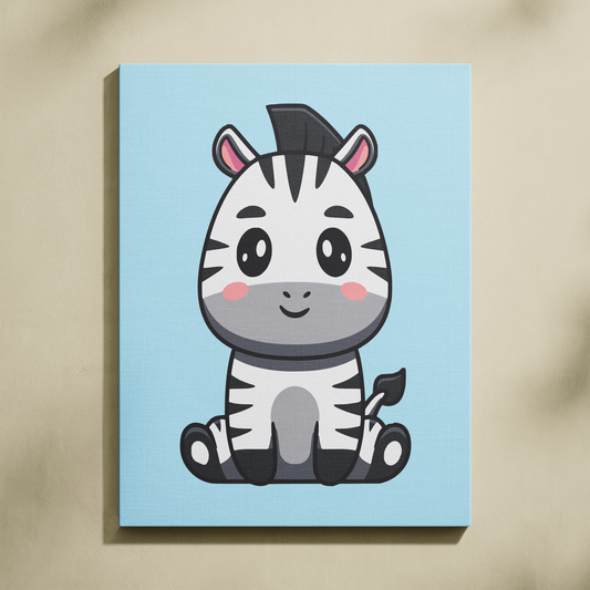 Yavru Zebra Sayılarla Boyama Seti 35x45 cm