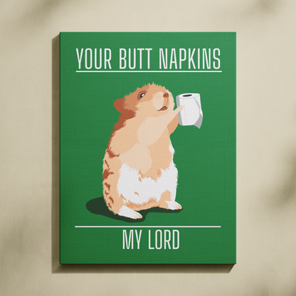 Your Butt Napkins My Lord Sayılarla Boyama Seti 35x45 cm