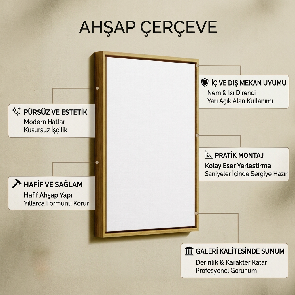 Ahşap Çerçeve 35x45 cm