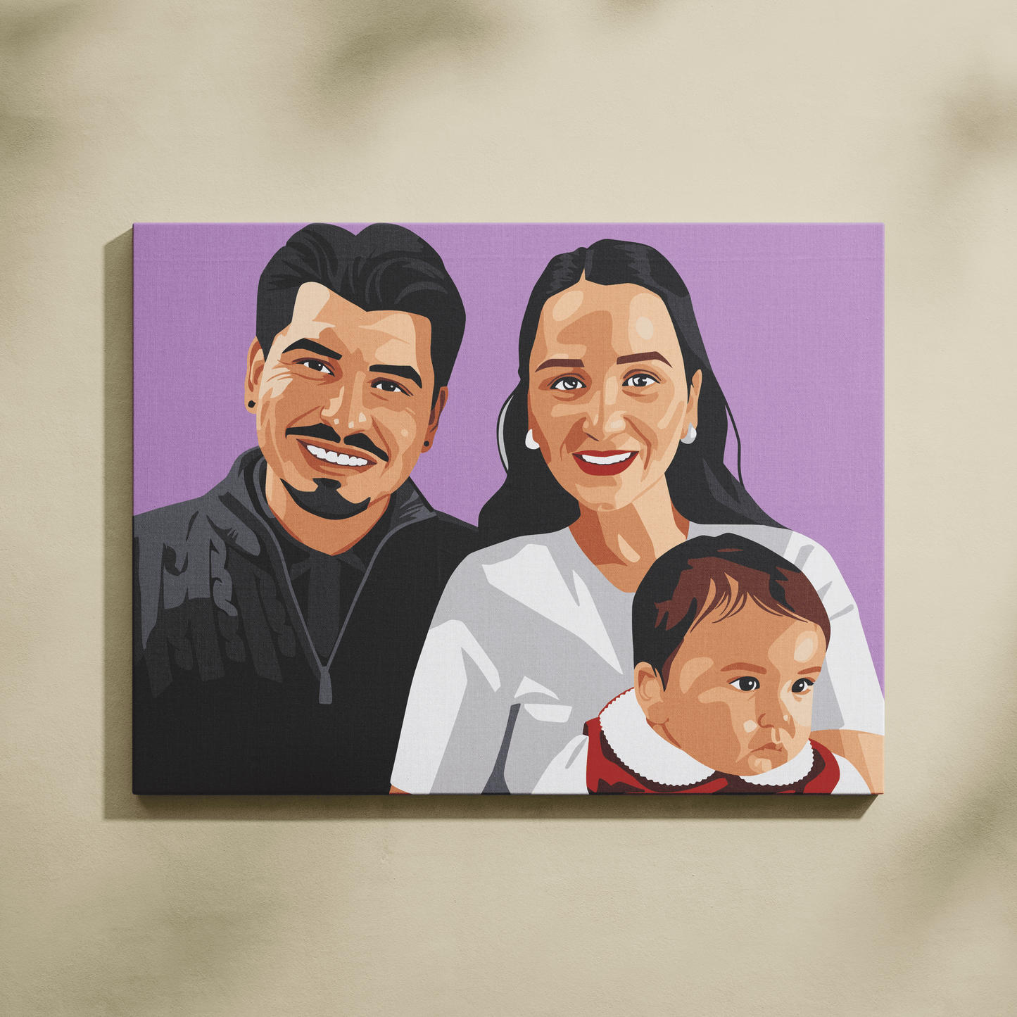 Kişiye Özel Aile Sayılarla Boyama Seti 35x45 cm
