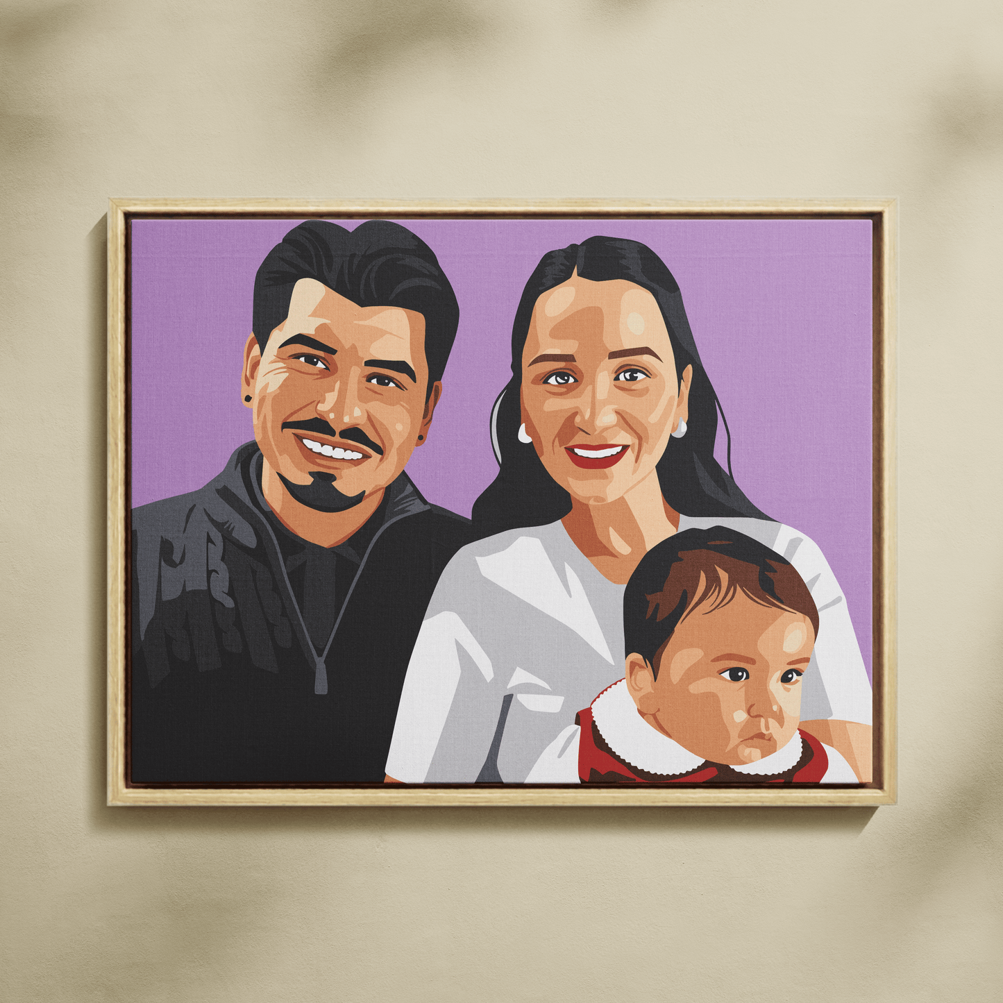 Kişiye Özel Aile Sayılarla Boyama Seti 35x45 cm