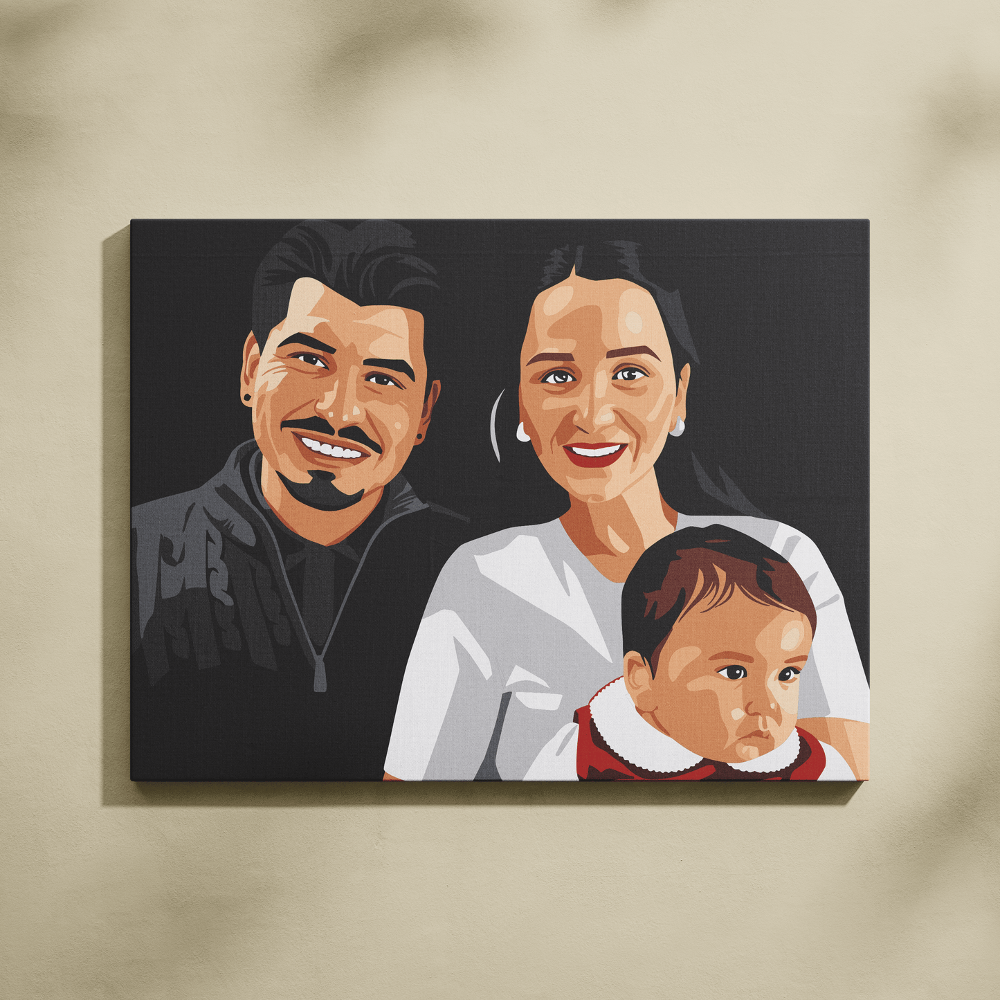 Kişiye Özel Aile Sayılarla Boyama Seti 35x45 cm
