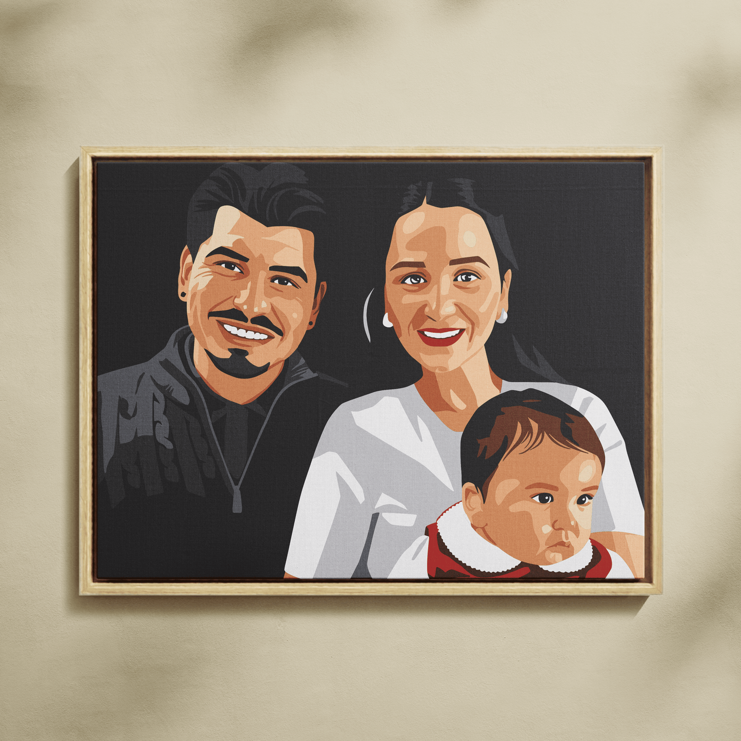 Kişiye Özel Aile Sayılarla Boyama Seti 35x45 cm
