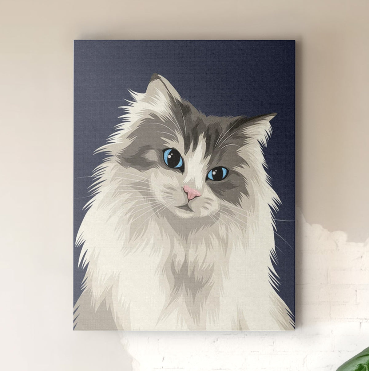 Kişiye Özel Evcil Hayvan Sayılarla Boyama Seti 35x45 cm