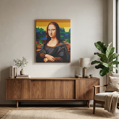 Mona Lisa Sayılarla Boyama Seti 35x45 cm